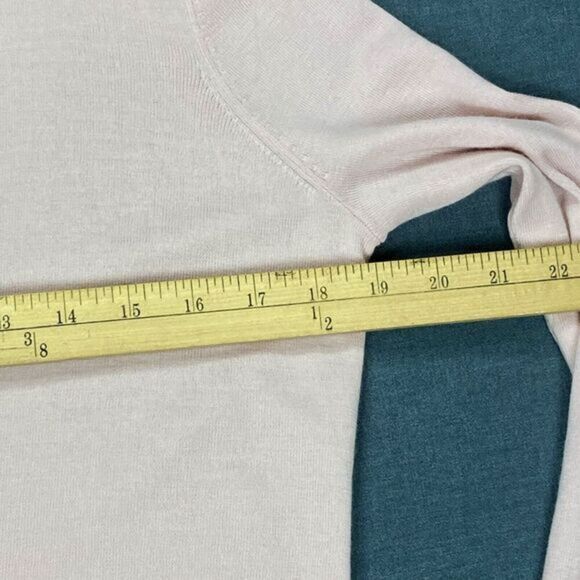 Ann Taylor Faux Wrap Wool Sweater Women S Stretch Knit Casual Minimalist Modest - Picture 10 of 16